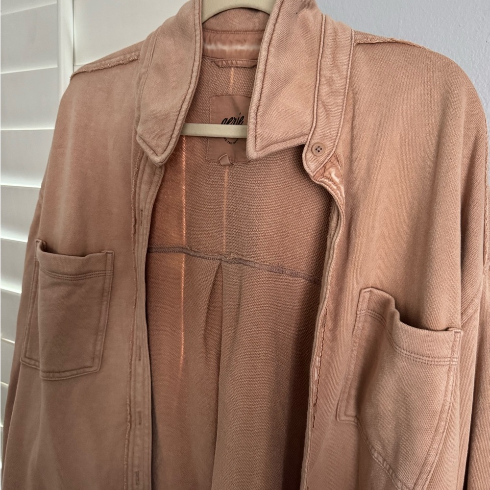 American Eagle Sweatshirt Button down Jacket